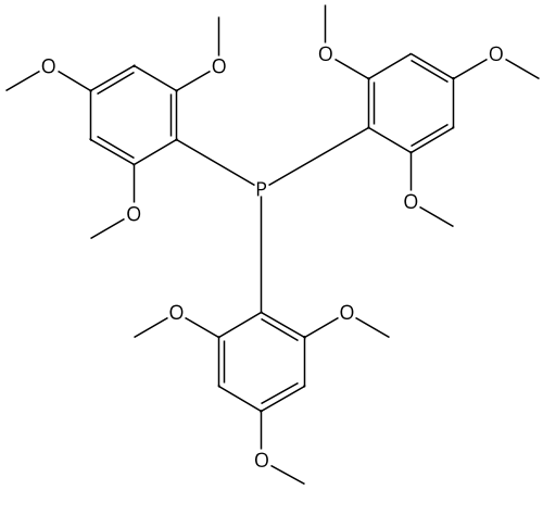 Tris(2,4,6-trimethoxyphenyl)phosphine Chemical Structure
